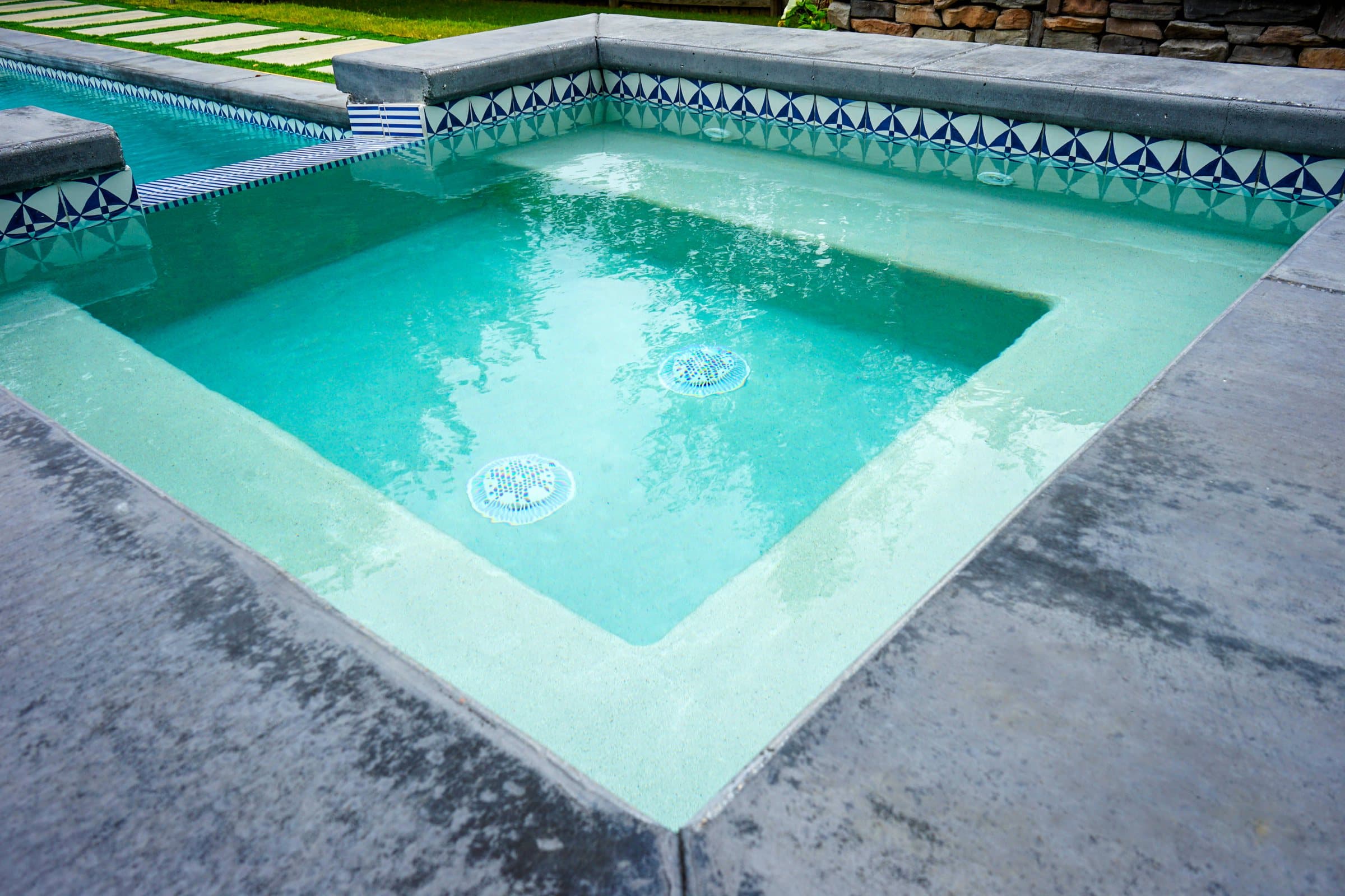 Glass and porcelain tile used on a Gallardo Custom Builds project